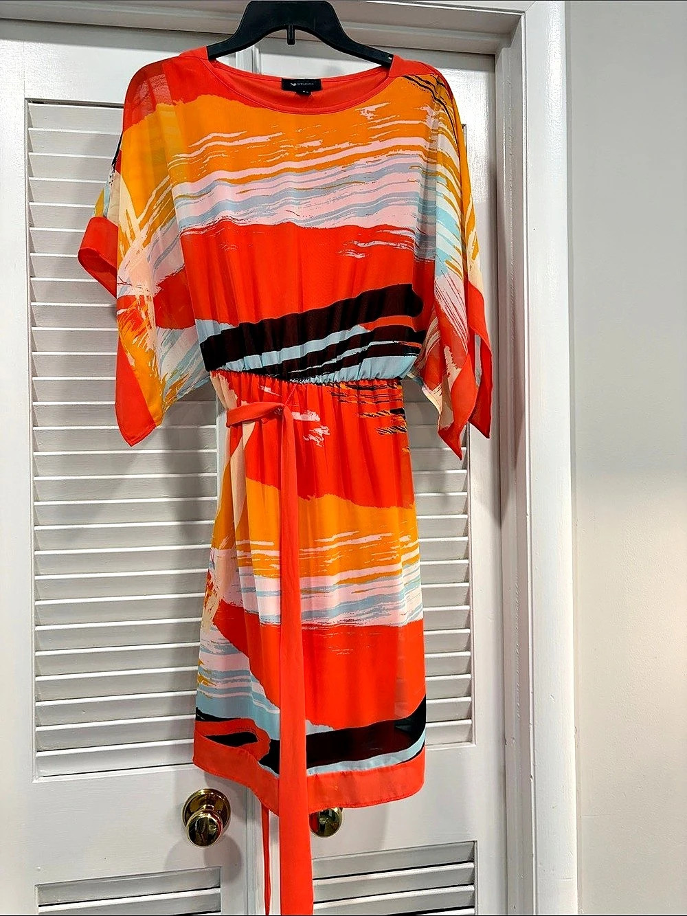 AB Studio Abstract Print Mini Dress Size 8 Like New